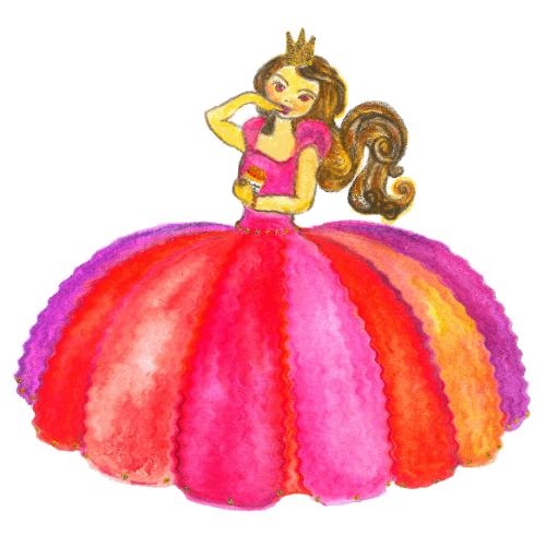 The Princess of Jam wearing a gorgeous pink dress